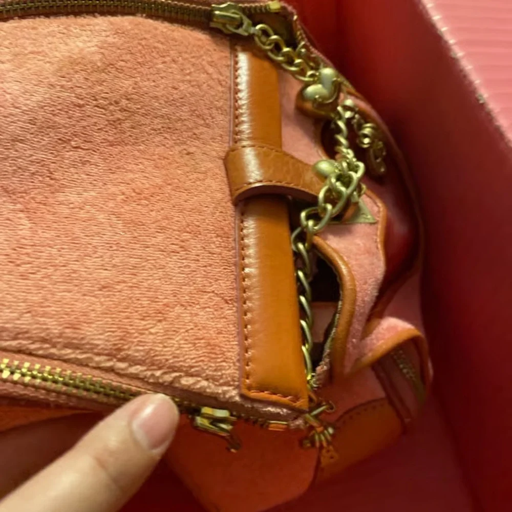 Juicy Couture Pink and Brown Pet Carrier